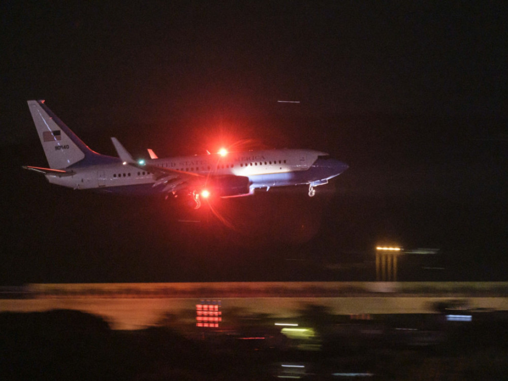 Avion u kojem je Nancy Pelosi sletala na Tajvan.