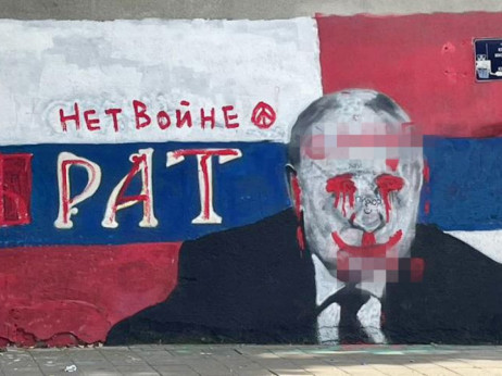Oskrnavljen Putinov mural pokazuje slabljenje ruskog uticaja
