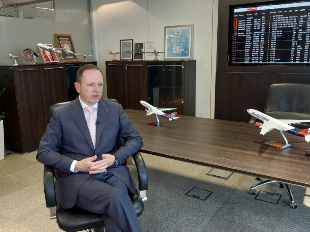 Kašnjenja u lancu snabdevanja su izazov za Air Serbiju, kaže Marek