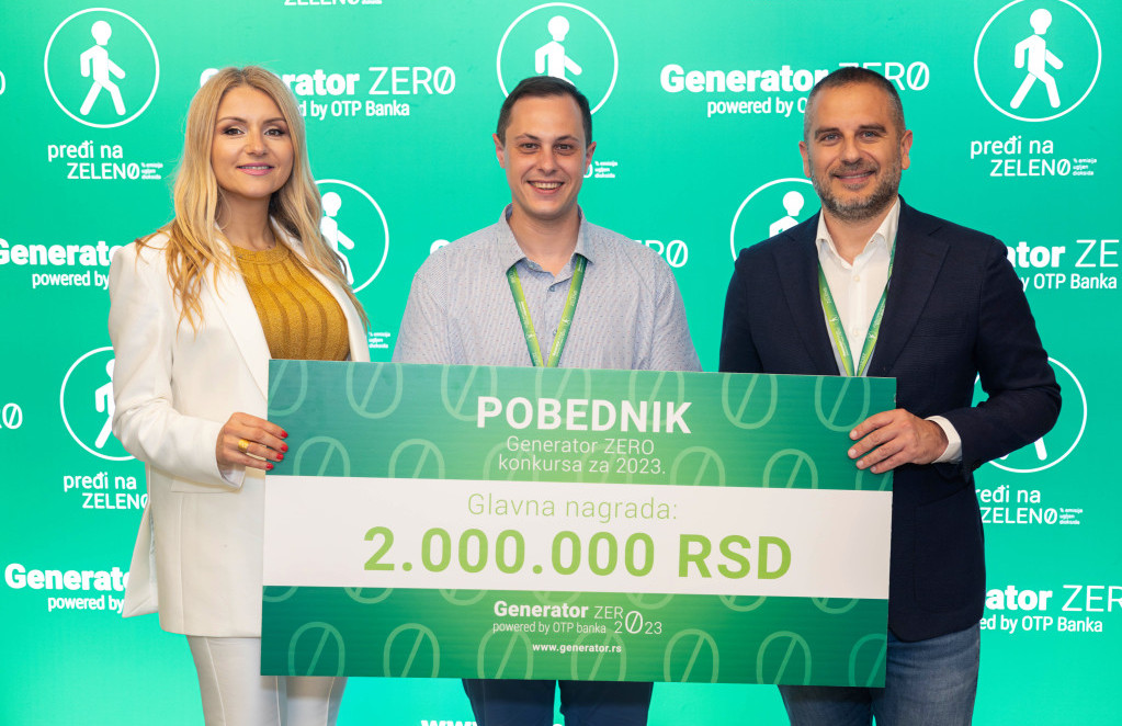 OTP banka je nagradila sa dva miliona dinara Fragment ploče, novo pobedničko rešenje Generator ZERO 2023 konkursa