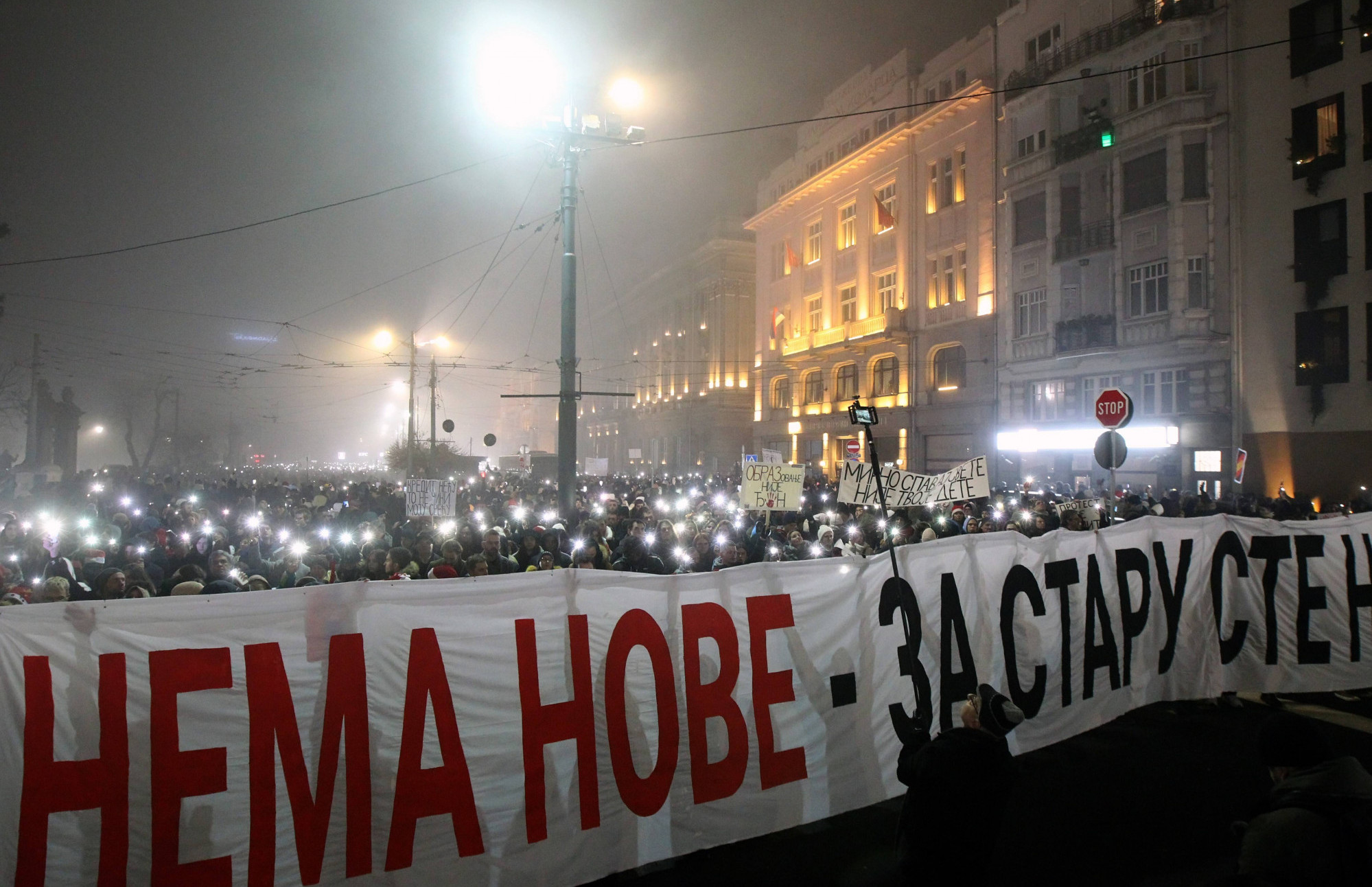 Nova godina u Srbiji dočekana uz koncerte i studentske proteste