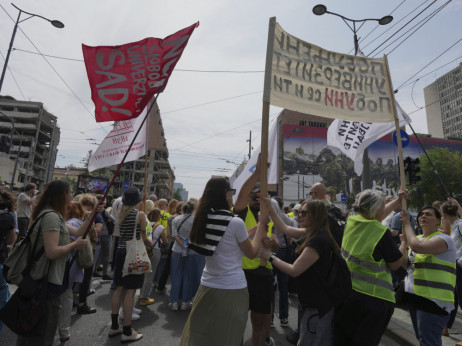 "Fakulteti na raskrsnici" - blokada ispred Vlade Srbije do daljnjeg