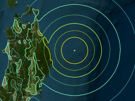 Цунами го погоди северниот дел на Јапонија по силен земјотрес