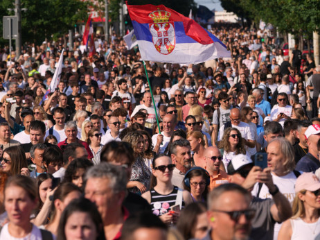 Počeo skup na Slaviji, koji organizuju studenti u blokadi