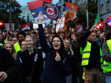 Studentska lista održala je završni predizborni miting na Trgu Slavija u Beogradu